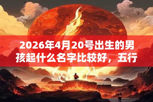 2026年4月20号出生的男孩起什么名字比较好,五行属什么 2026年4月20号出生的男孩起什么名字比较好,五行属什么