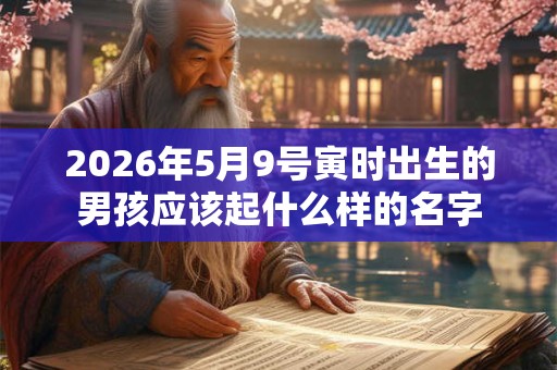 2026年5月9号寅时出生的男孩应该起什么样的名字