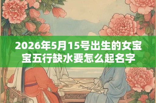 2026年5月15号出生的女宝宝五行缺水要怎么起名字 2026年5月15号出生的女宝宝五行缺水要怎么起名字