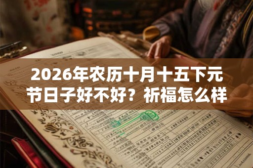 2026年农历十月十五下元节日子好不好?祈福怎么样? 2026年农历十月十五下元节日子好不好?祈福怎么样?