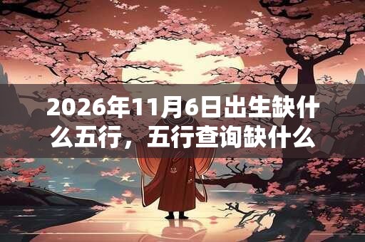 2026年11月6日出生缺什么五行,五行查询缺什么 2026年11月6日出生缺什么五行,五行查询缺什么