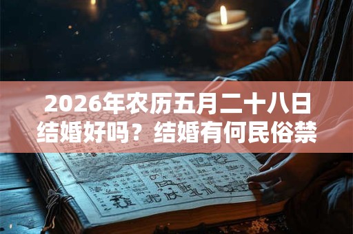 2026年农历五月二十八日结婚好吗?结婚有何民俗禁忌? 2026年农历五月二十八日结婚好吗?结婚有何民俗禁忌?