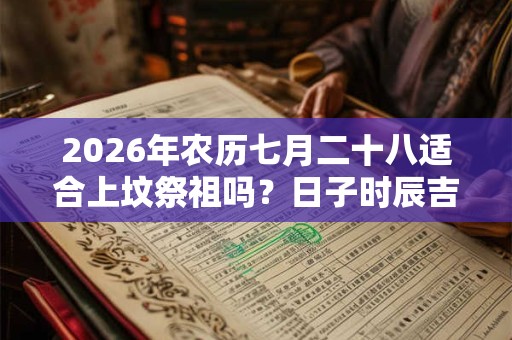 2026年农历七月二十八适合上坟祭祖吗？日子时辰吉凶如何？