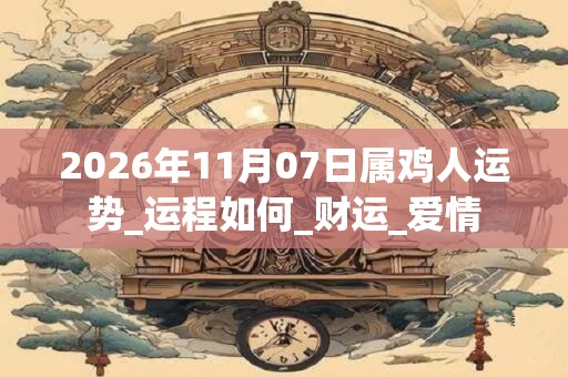 2026年11月07日属鸡人运势_运程如何_财运_爱情 2026年11月07日属鸡人运势_运程如何_财运_爱情