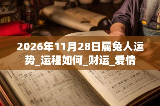 2026年11月28日属兔人运势_运程如何_财运_爱情 2026年11月28日属兔人运势_运程如何_财运_爱情