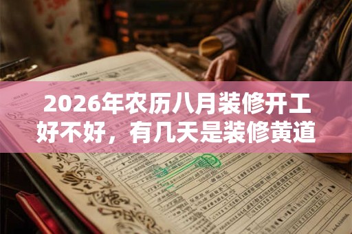 2026年农历八月装修开工好不好,有几天是装修黄道吉日 2026年农历八月装修开工好不好,有几天是装修黄道吉日