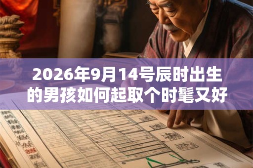 2026年9月14号辰时出生的男孩如何起取个时髦又好听的名字和五行属性 2026年9月14号辰时出生的男孩如何起取个时髦又好听的名字和五行属性