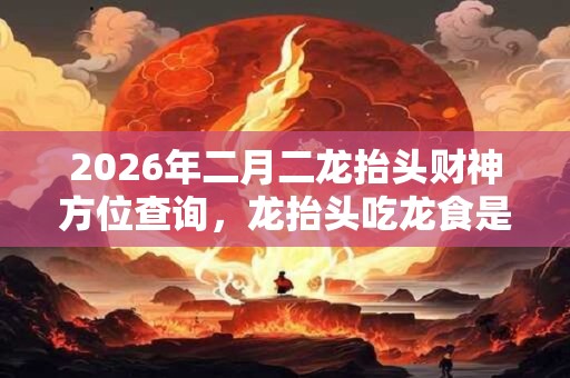2026年二月二龙抬头财神方位查询,龙抬头吃龙食是什么? 2026年二月二龙抬头财神方位查询,龙抬头吃龙食是什么?