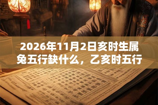 2026年11月2日亥时生属兔五行缺什么，乙亥时五行缺什么
