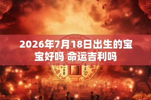 2026年7月18日出生的宝宝好吗 命运吉利吗 2026年7月18日出生的宝宝好吗 命运吉利吗