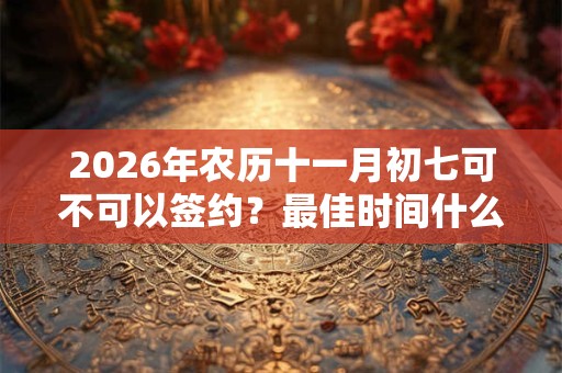 2026年农历十一月初七可不可以签约?最佳时间什么时候? 2026年农历十一月初七可不可以签约?最佳时间什么时候?