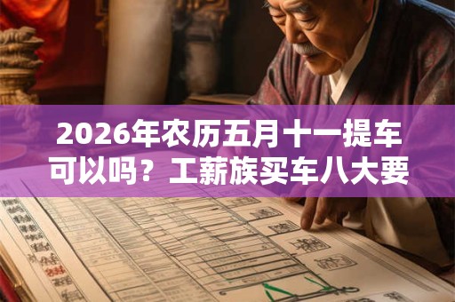 2026年农历五月十一提车可以吗？工薪族买车八大要诀