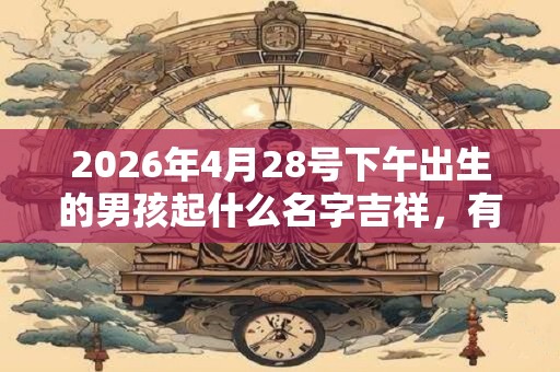 2026年4月28号下午出生的男孩起什么名字吉祥,有什么名字推荐? 2026年4月28号下午出生的男孩起什么名字吉祥,有什么名字推荐?