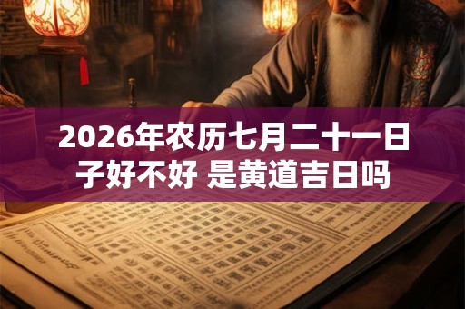 2026年农历七月二十一日子好不好 是黄道吉日吗