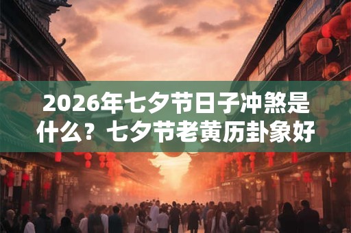 2026年七夕节日子冲煞是什么？七夕节老黄历卦象好吗？