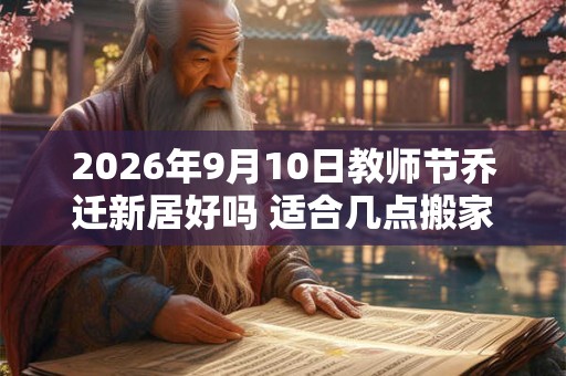 2026年9月10日教师节乔迁新居好吗 适合几点搬家