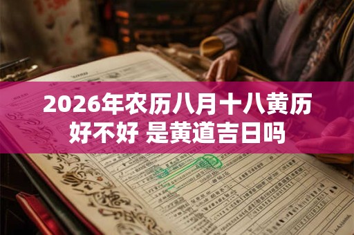 2026年农历八月十八黄历好不好 是黄道吉日吗