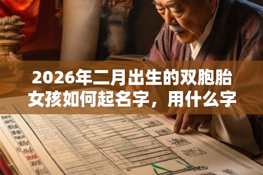 2026年二月出生的双胞胎女孩如何起名字，用什么字比较好