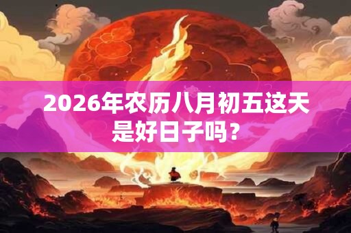 2026年农历八月初五这天是好日子吗？