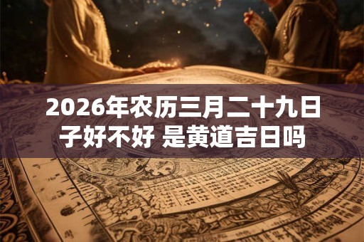 2026年农历三月二十九日子好不好 是黄道吉日吗