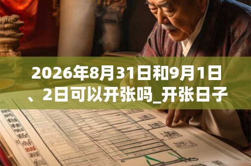 2026年8月31日和9月1日、2日可以开张吗_开张日子好吗