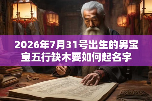 2026年7月31号出生的男宝宝五行缺木要如何起名字