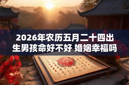 2026年农历五月二十四出生男孩命好不好 婚姻幸福吗