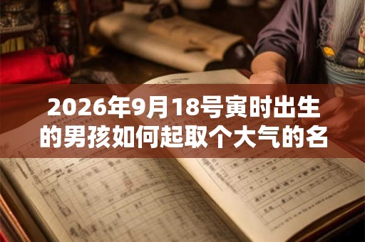 2026年9月18号寅时出生的男孩如何起取个大气的名字和五行属性