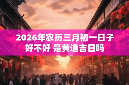 2026年农历三月初一日子好不好 是黄道吉日吗