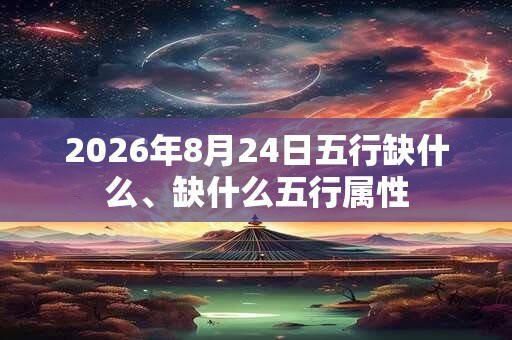 2026年8月24日五行缺什么、缺什么五行属性