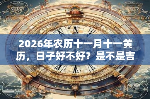 2026年农历十一月十一黄历，日子好不好？是不是吉日？