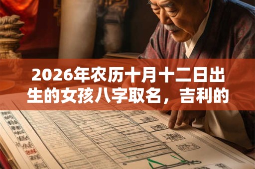 2026年农历十月十二日出生的女孩八字取名,吉利的女孩名字 2026年农历十月十二日出生的女孩八字取名,吉利的女孩名字