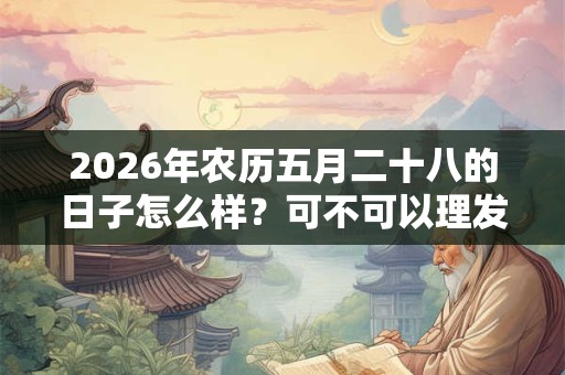 2026年农历五月二十八的日子怎么样?可不可以理发? 2026年农历五月二十八的日子怎么样?可不可以理发?