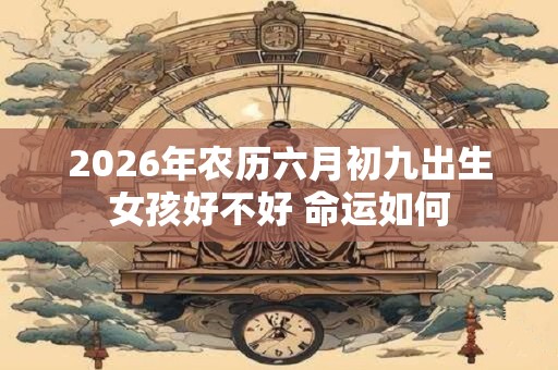 2026年农历六月初九出生女孩好不好 命运如何
