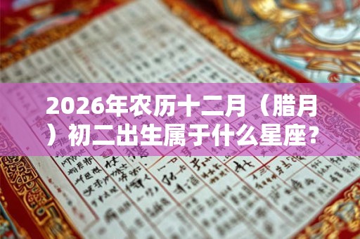 2026年农历十二月（腊月）初二出生属于什么星座？富贵命？