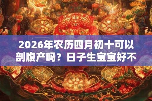 2026年农历四月初十可以剖腹产吗？日子生宝宝好不好？