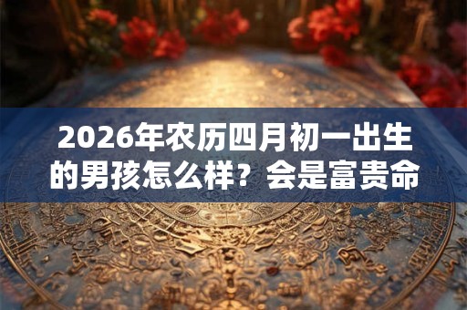 2026年农历四月初一出生的男孩怎么样？会是富贵命吗？