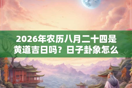 2026年农历八月二十四是黄道吉日吗？日子卦象怎么样？