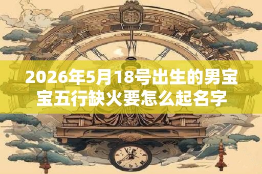 2026年5月18号出生的男宝宝五行缺火要怎么起名字