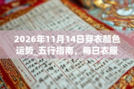 2026年11月14日穿衣颜色运势_五行指南，每日衣服颜色幸运色