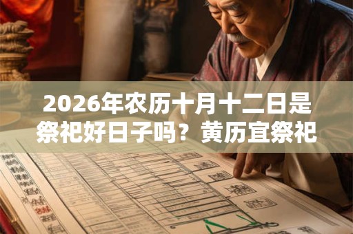 2026年农历十月十二日是祭祀好日子吗？黄历宜祭祀吗？