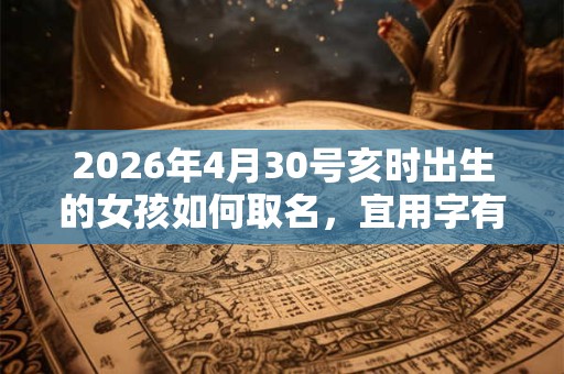 2026年4月30号亥时出生的女孩如何取名，宜用字有什么？