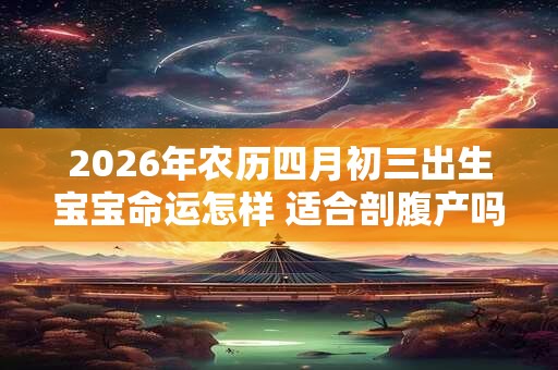 2026年农历四月初三出生宝宝命运怎样 适合剖腹产吗