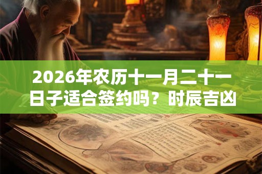 2026年农历十一月二十一日子适合签约吗？时辰吉凶如何？