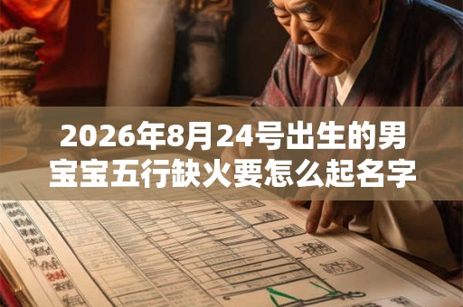 2026年8月24号出生的男宝宝五行缺火要怎么起名字 2026年8月24号出生的男宝宝五行缺火要怎么起名字