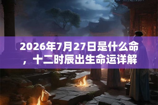 2026年7月27日是什么命,十二时辰出生命运详解 2026年7月27日是什么命,十二时辰出生命运详解