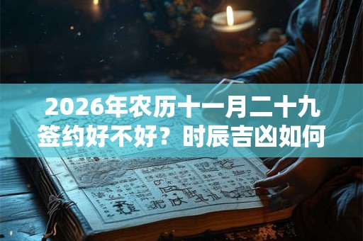 2026年农历十一月二十九签约好不好？时辰吉凶如何？