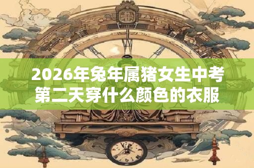 2026年兔年属猪女生中考第二天穿什么颜色的衣服