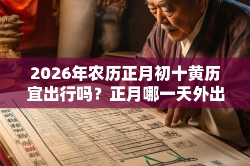 2026年农历正月初十黄历宜出行吗？正月哪一天外出不好