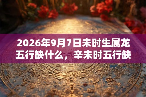 2026年9月7日未时生属龙五行缺什么，辛未时五行缺什么